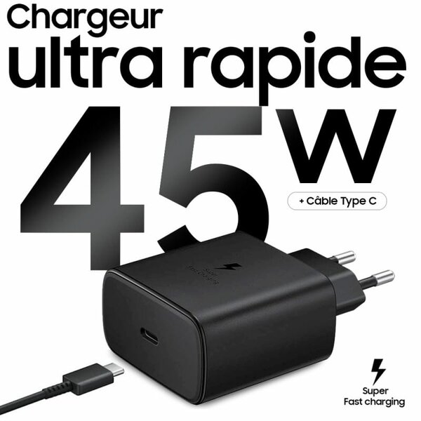 Chargeur Samsung 45w, paquinou
