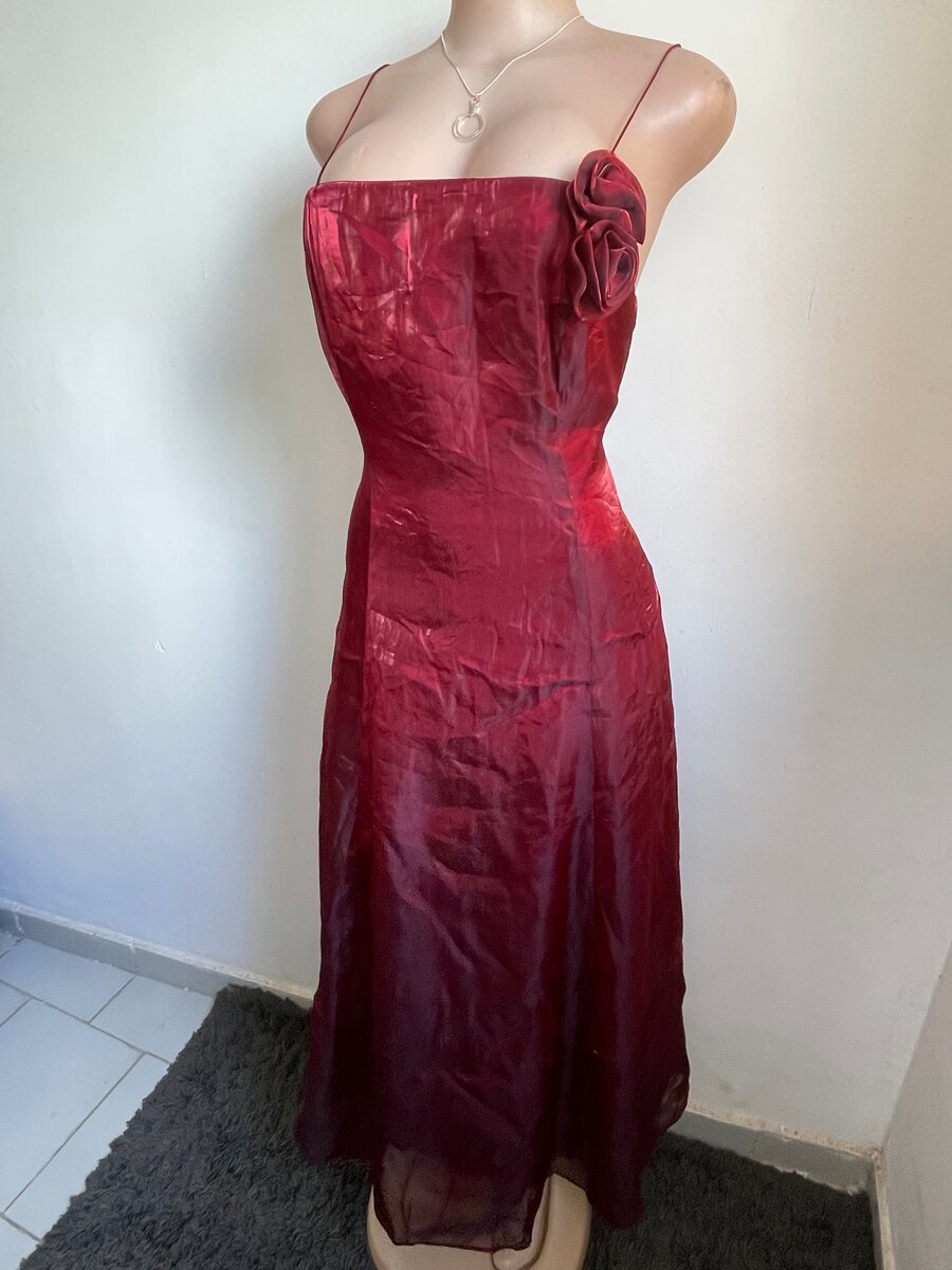 Longue robe de soirée rouge