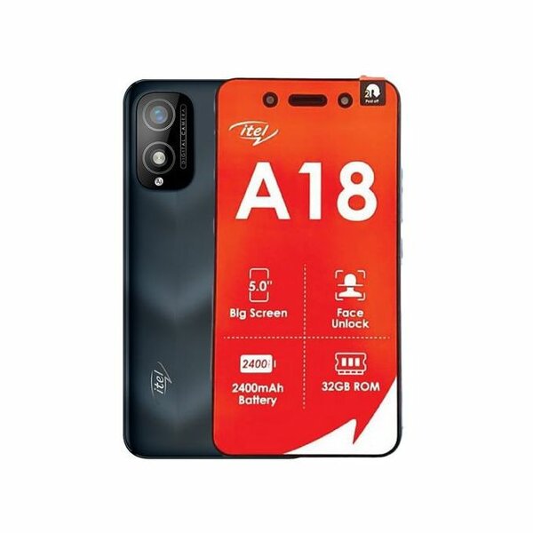 Itel A18 - 5" - 3G -32Go Rom - 1Go Ram - 5Mpx - Noir