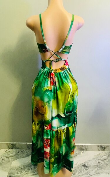 Hollow camisole dress