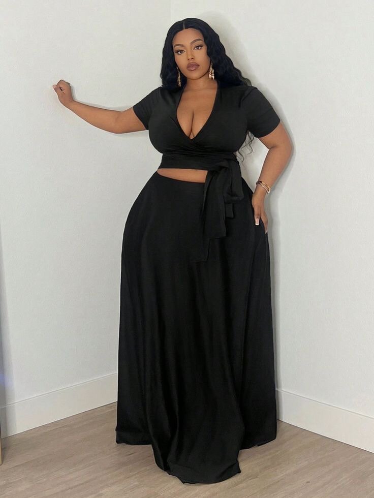 Robe longue taille plus élégante