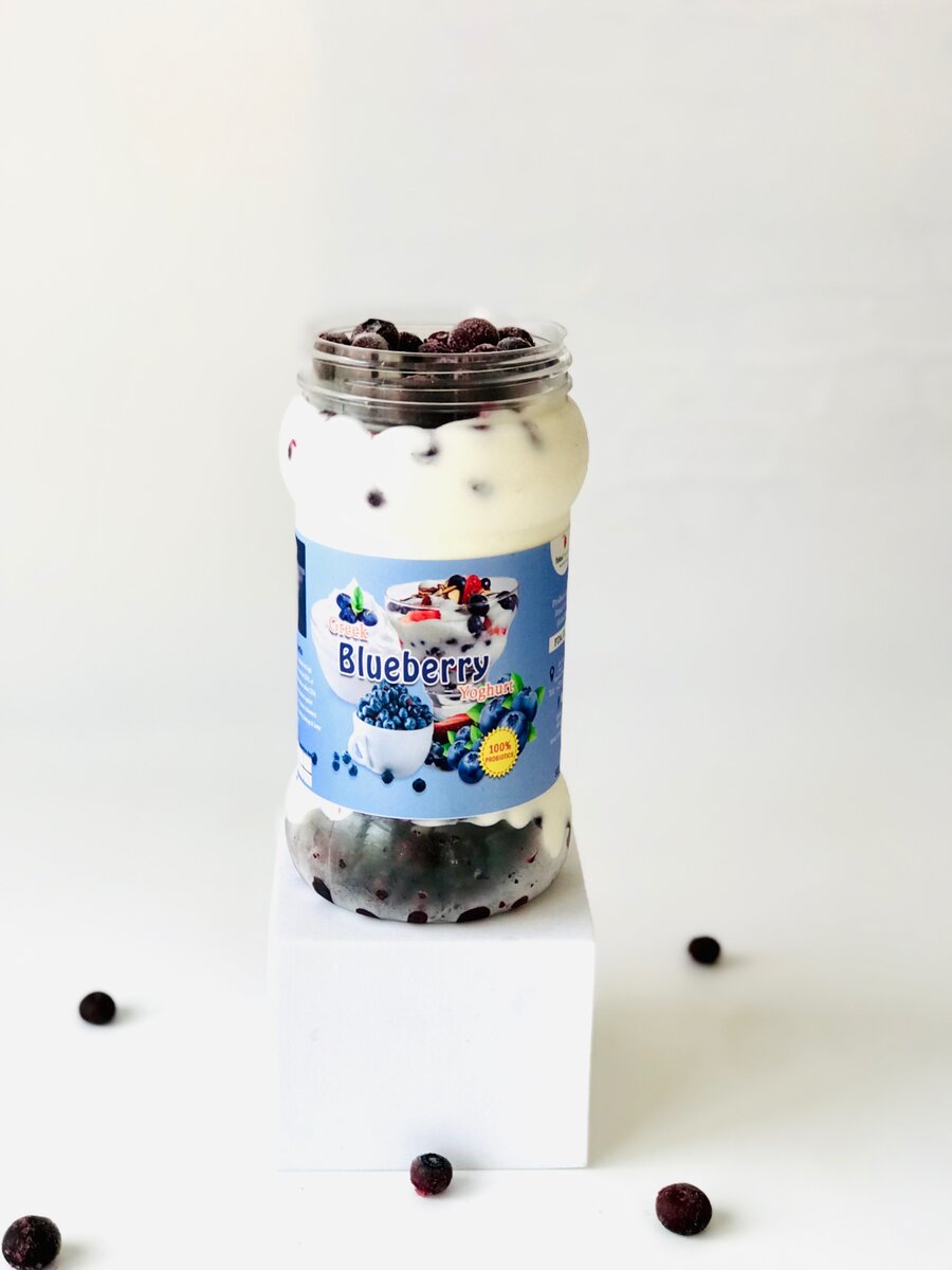 Blueberry Greek yoghurt