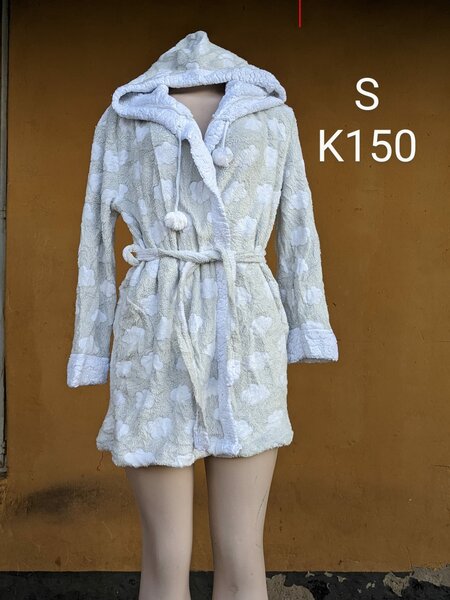 Women's Fleece Bathrobe with Hood