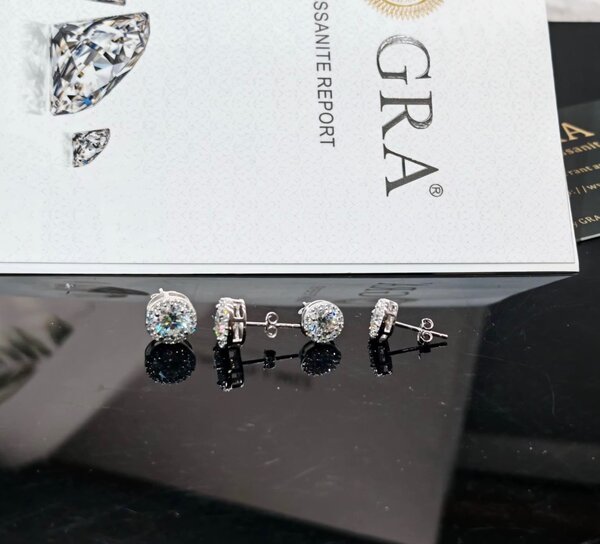 Boucles d'oreilles en diamant