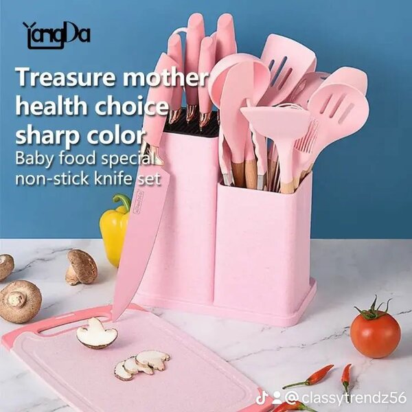 19pcs silicone ladles