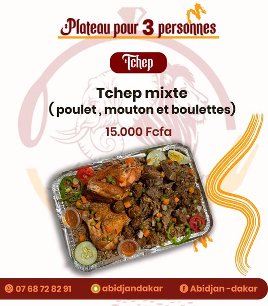 Plateau Tchep Mixte 3 Pers.