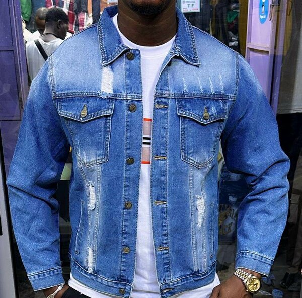 Veste en jean homme tendance