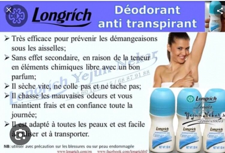 Déodorant roll-on Longrich