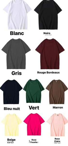 TEE SHIRT DE QUALITÉ VIERGE