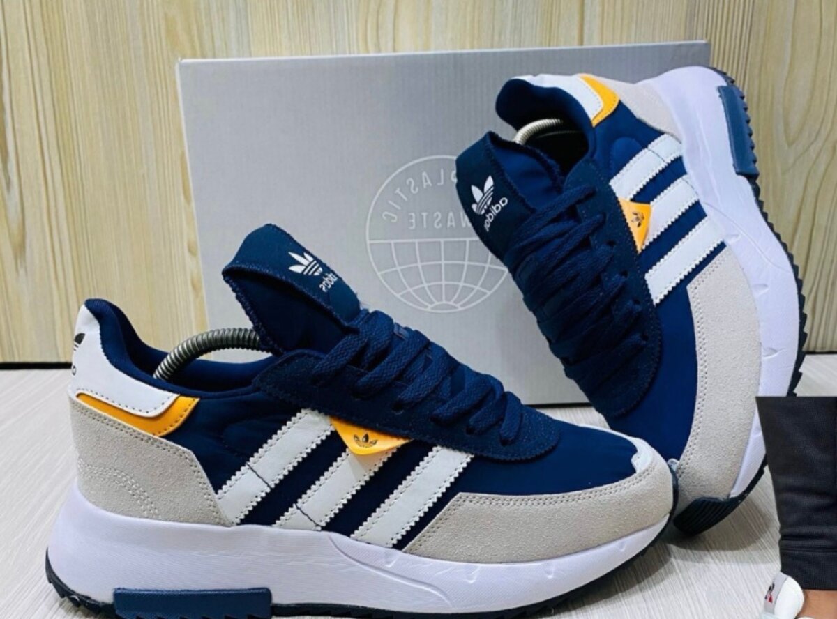 Baskets bleu confort style