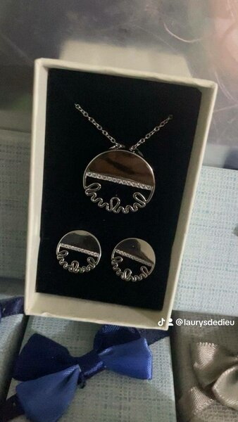Set de Bijoux Élégant en Argent