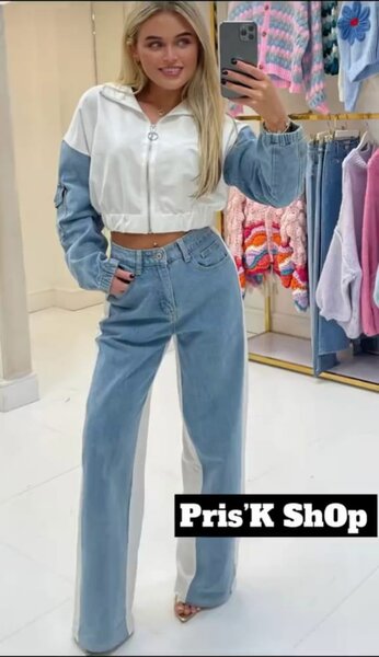 Veste et jean tendance femme