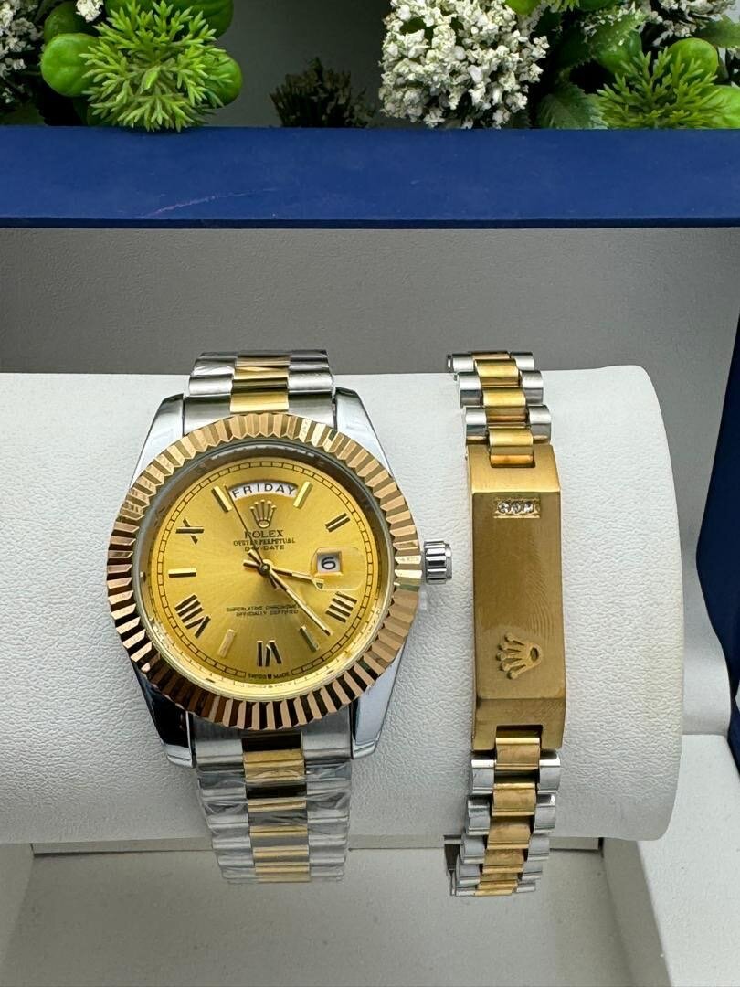 Rolex watch with bracelet