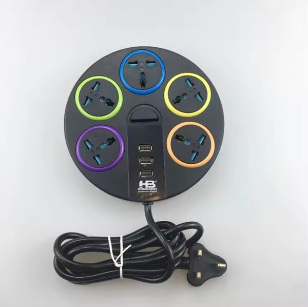 Multiprise ronde USB HomeBest