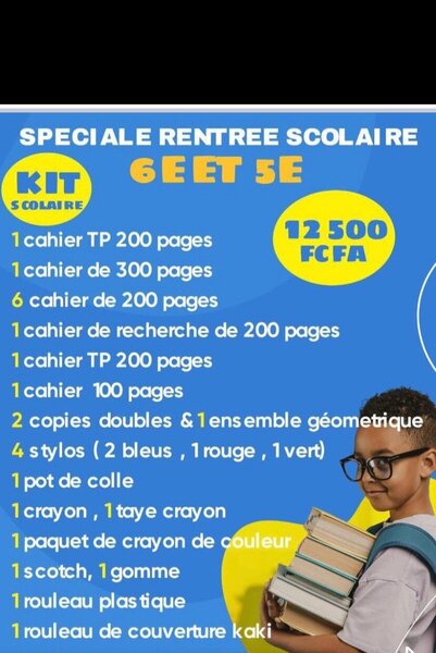 Kit Scolaire Complet 6e/5e