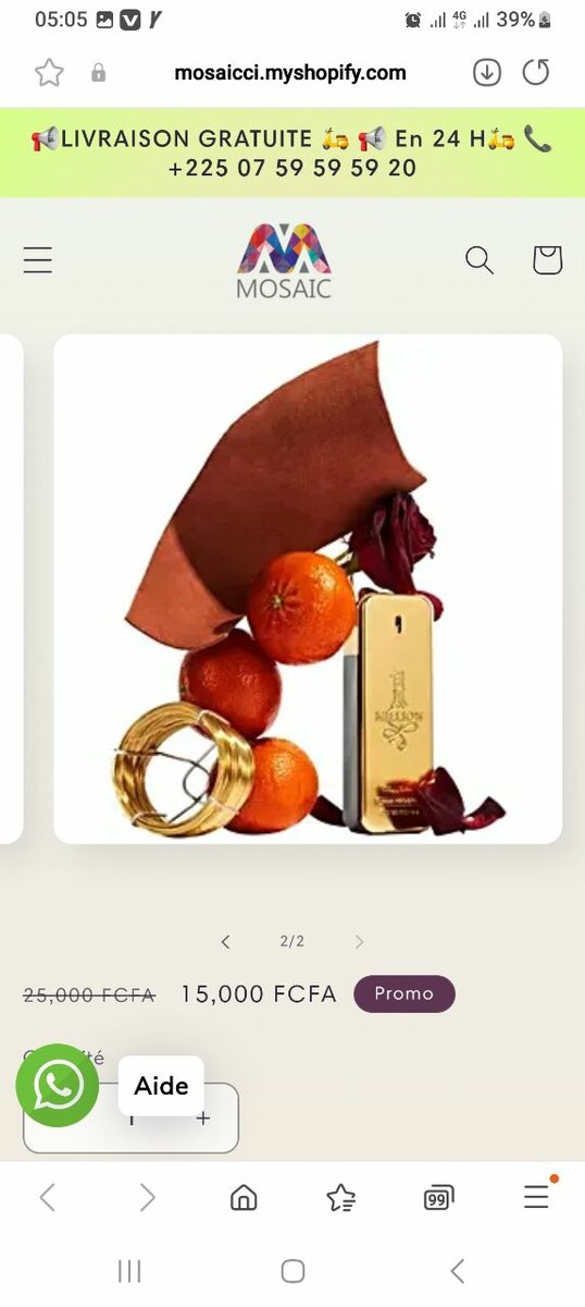 Parfum One Million Homme