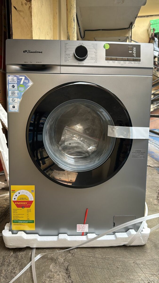 Binatone 7kg fully automatic front load washing machine