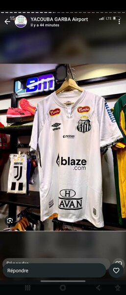 Maillot de football blanc