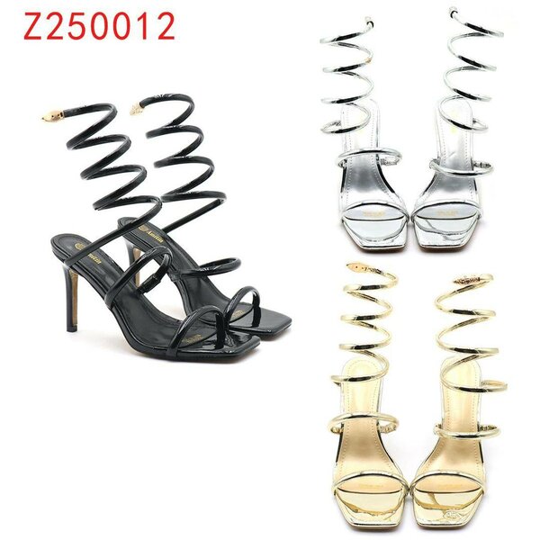 Sandales à talons spirales