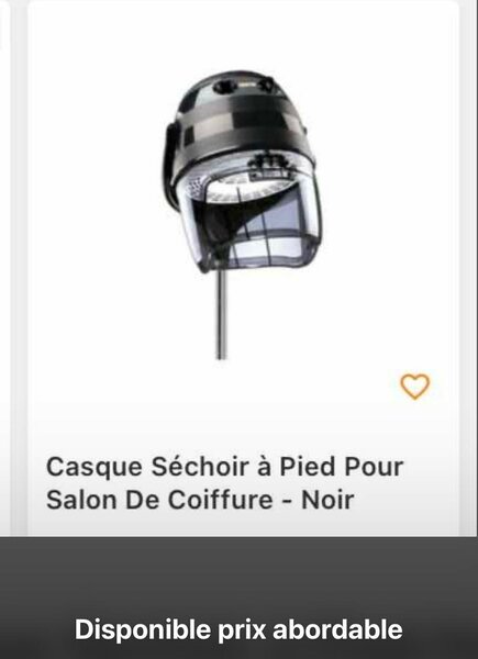 Lave cheveux et casque nouveau dans carton