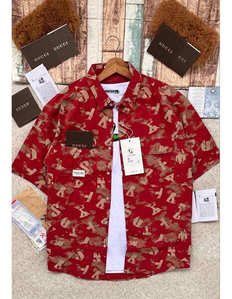 Chemise à motifs pour homme