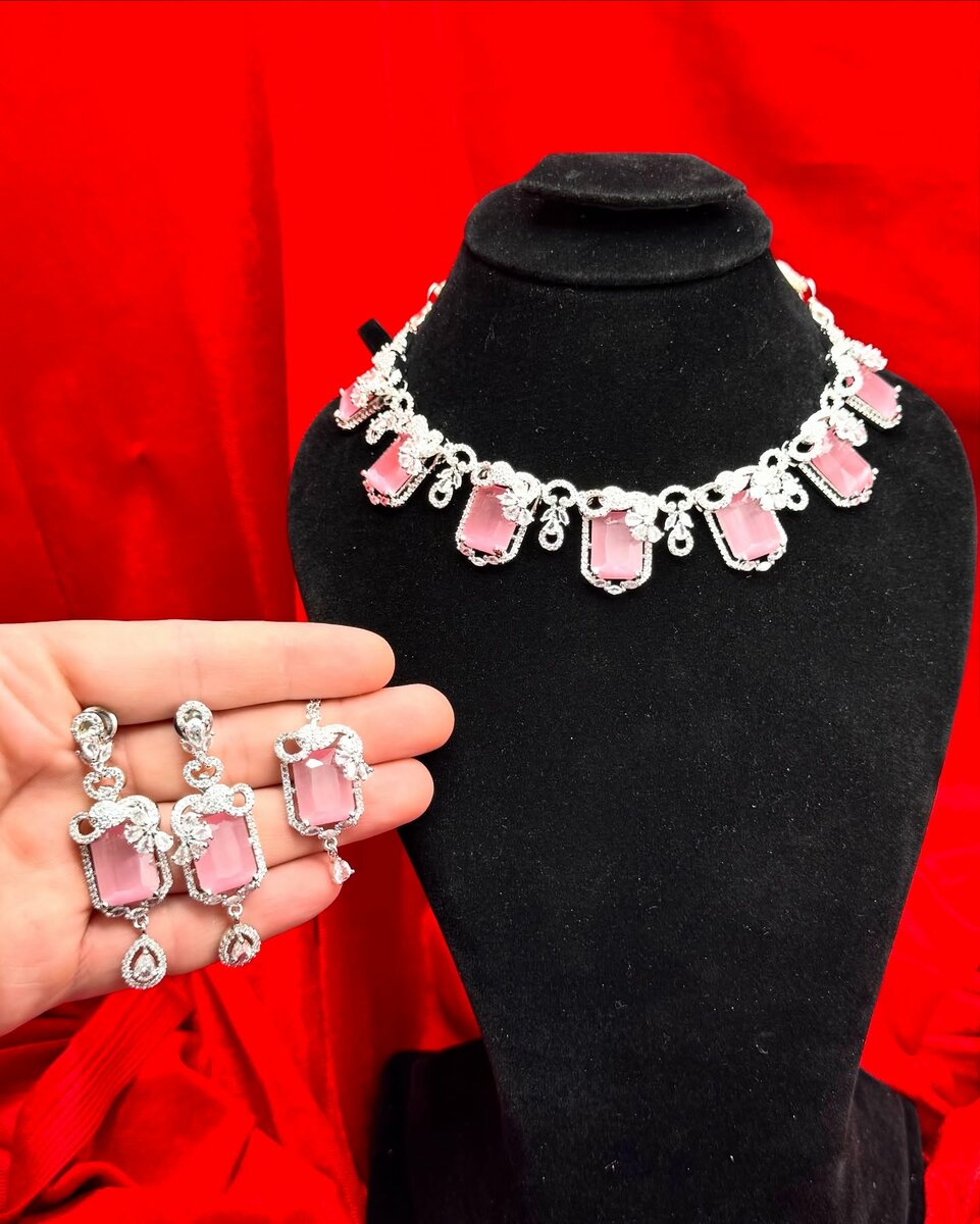 American Diamond 1 karat set 