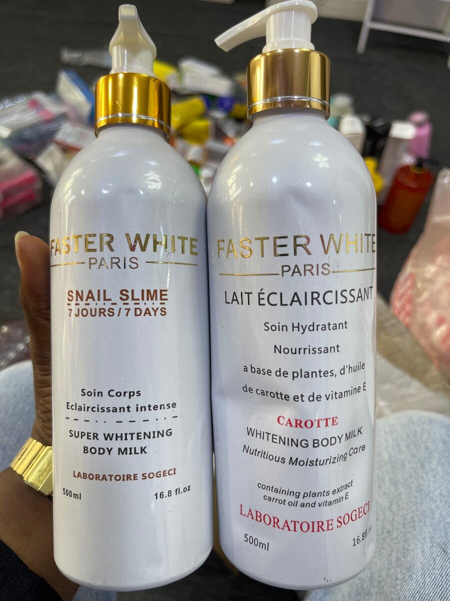 Faster white body lotion