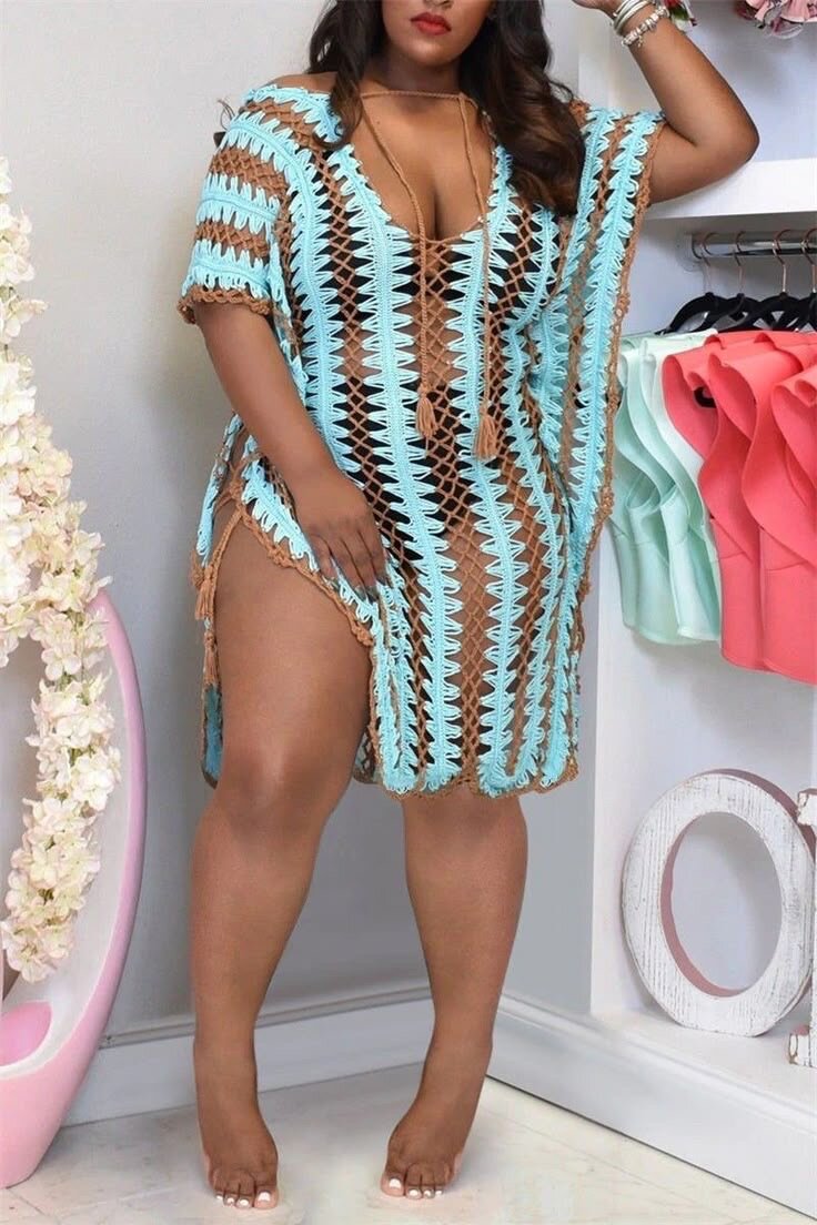 Robe de Plage Crochet Élégante