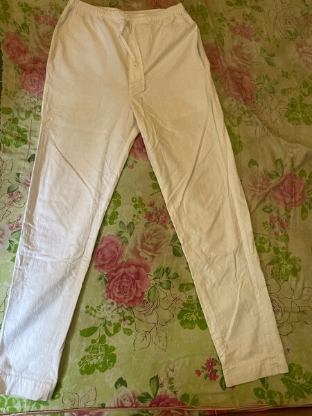 Pantalons blancs basin