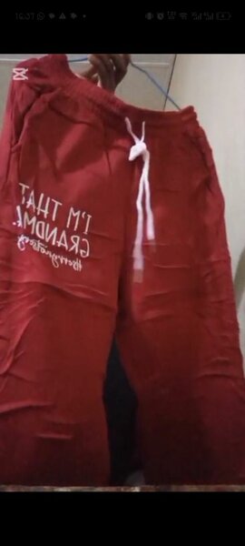 Pantalon de détente rouge femme