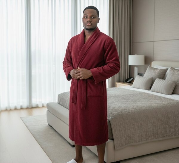 Peignoir de bain en coton doux