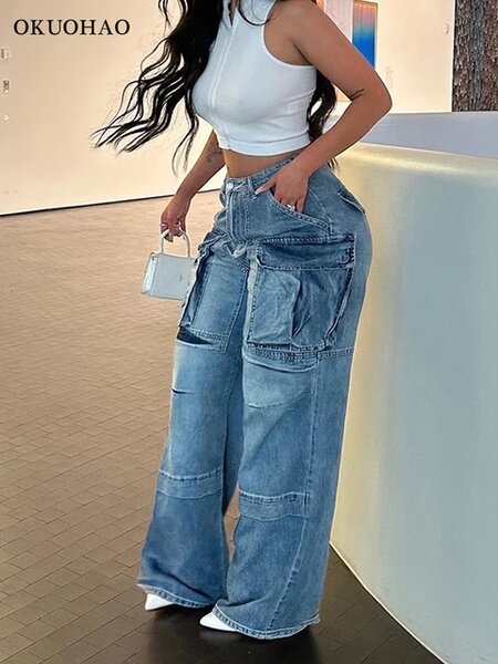 Women baggy jeans