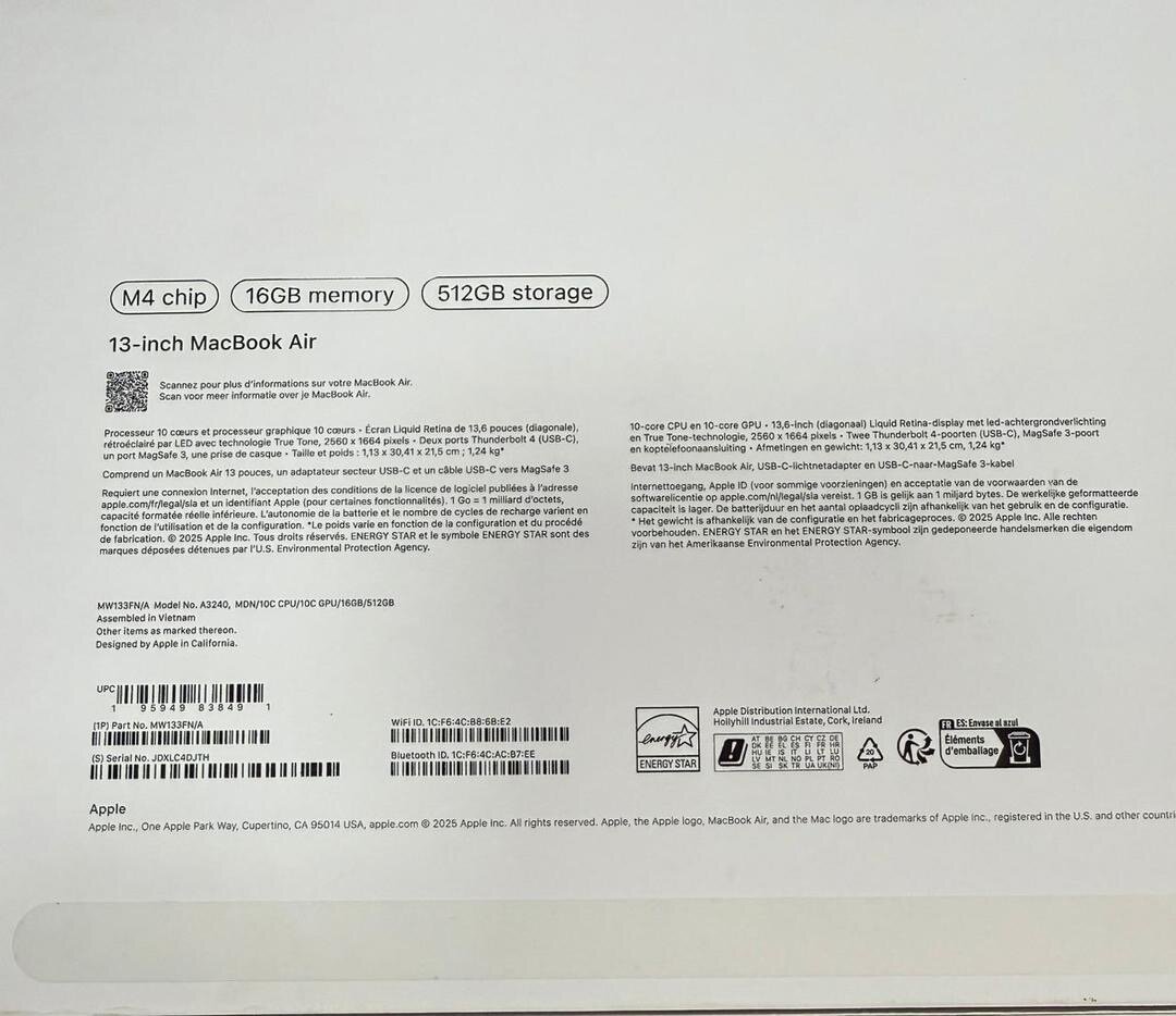 MacBook Air 13 pouces M4