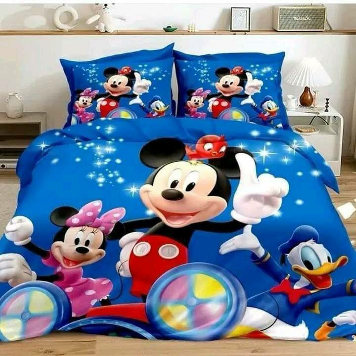 *CHARACTER DUVETS 3PCS INSIDE A DUVET AND 2 PILLOW COVERS DOUBLE SIZE