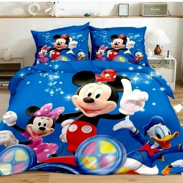 *CHARACTER DUVETS 3PCS INSIDE A DUVET AND 2 PILLOW COVERS DOUBLE SIZE