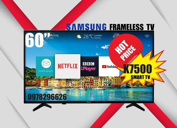 LED frameless 4k UHD android smart tvs