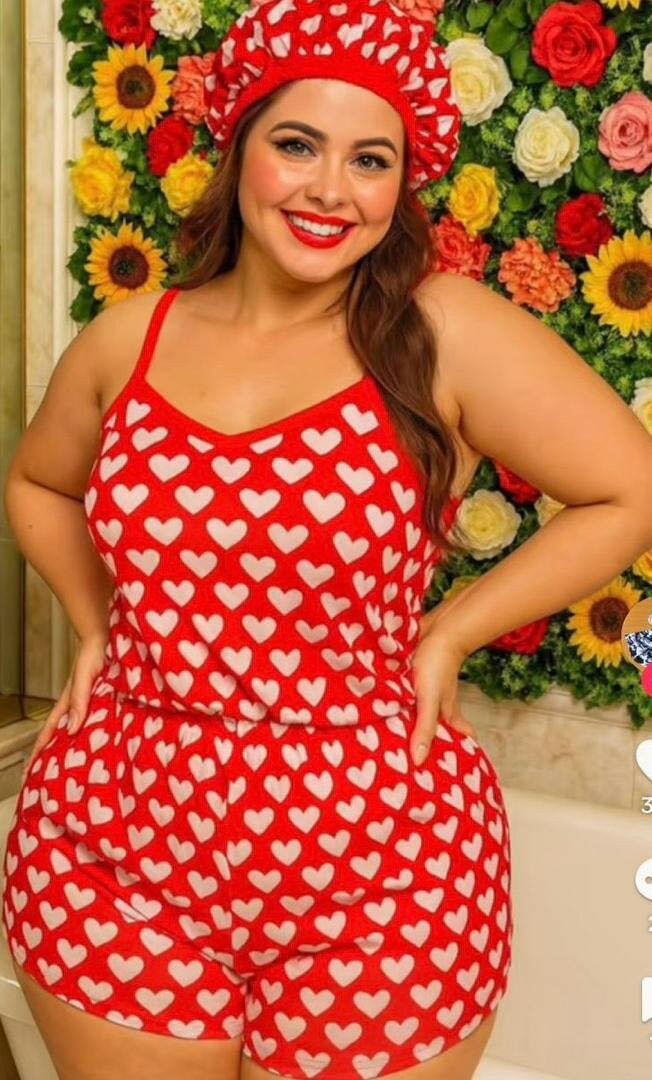 Pyjama Femme Cœur Été