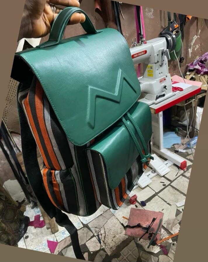 Stylish Striped Backpack