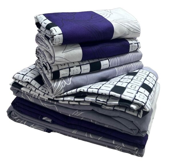  set includes 2 bedsheets and 4 pillowcases.