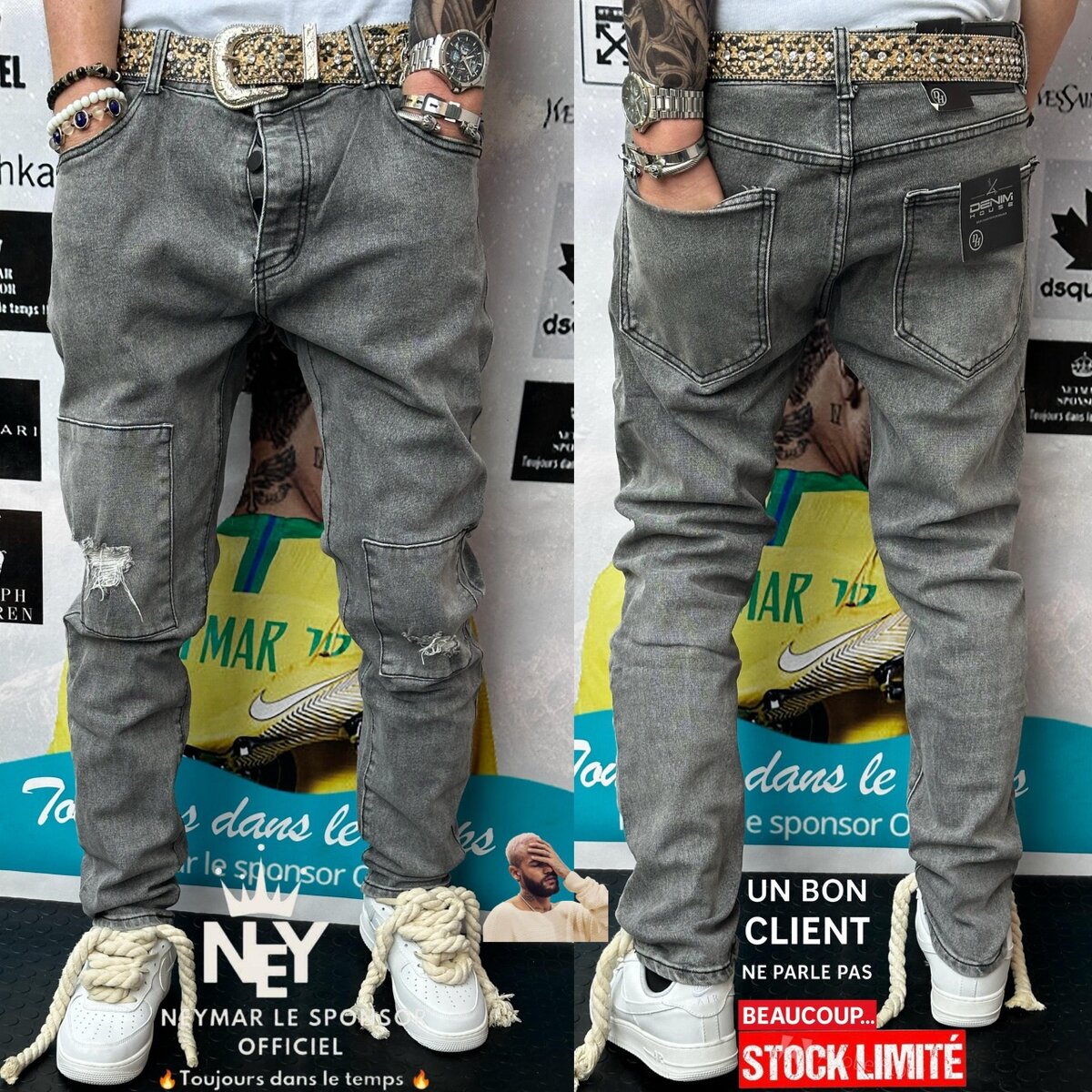 Jeans décontractés homme tendance