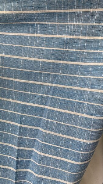 Tissu en denim et rayures