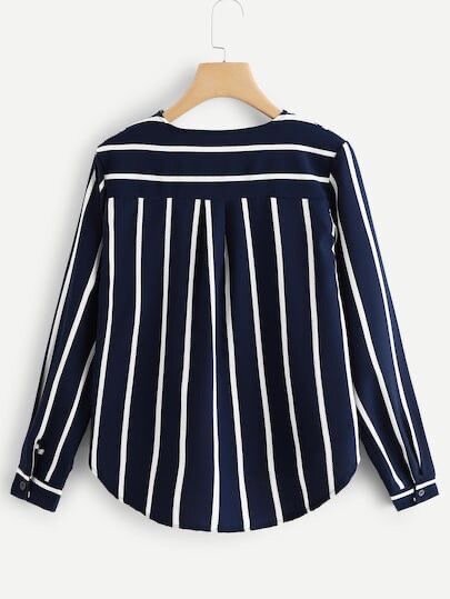 Women Striped Corporate Shirt