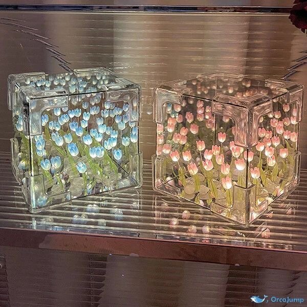 бесконечные тюльпаны, светильник