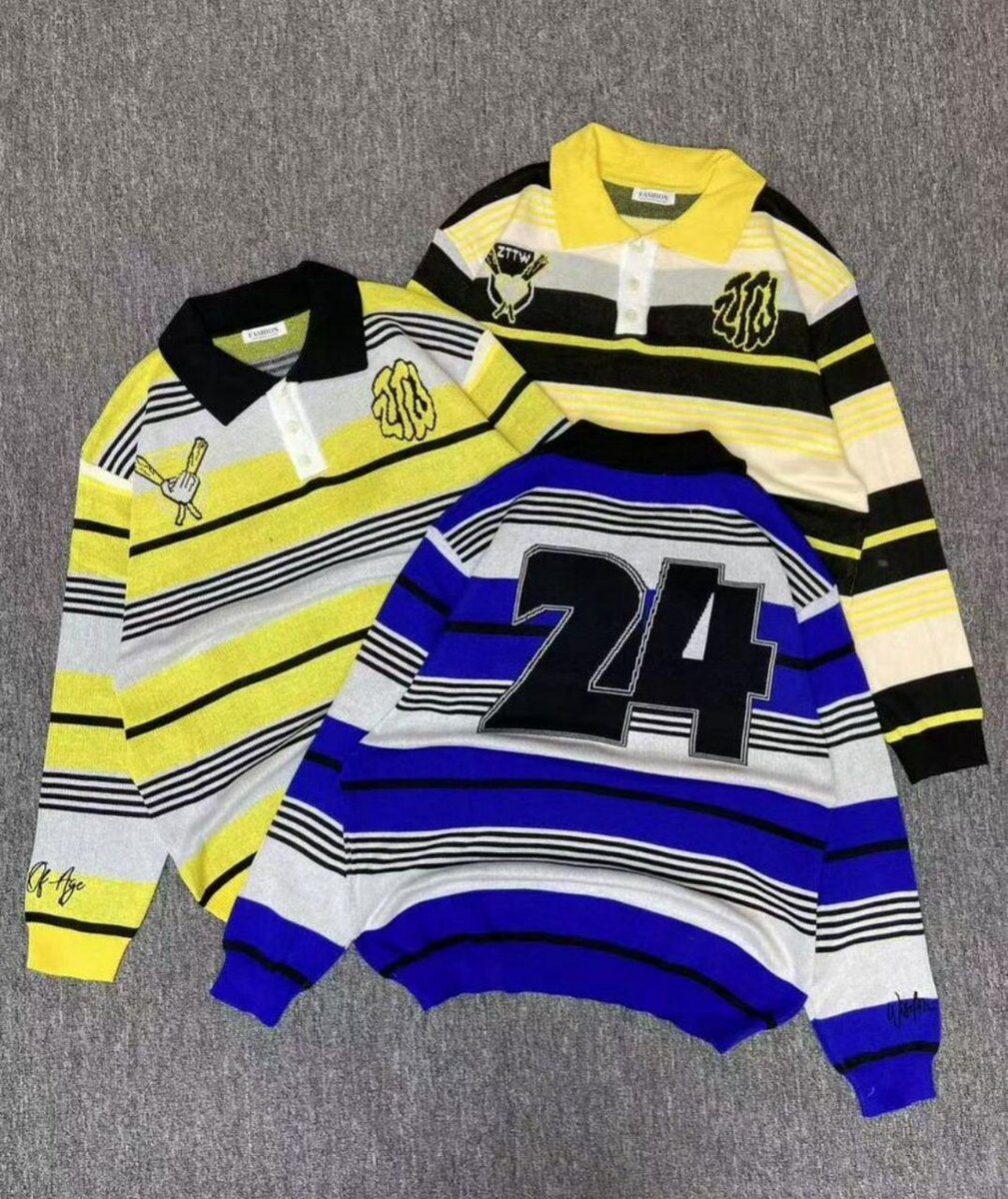 Pull rayé à manches longues