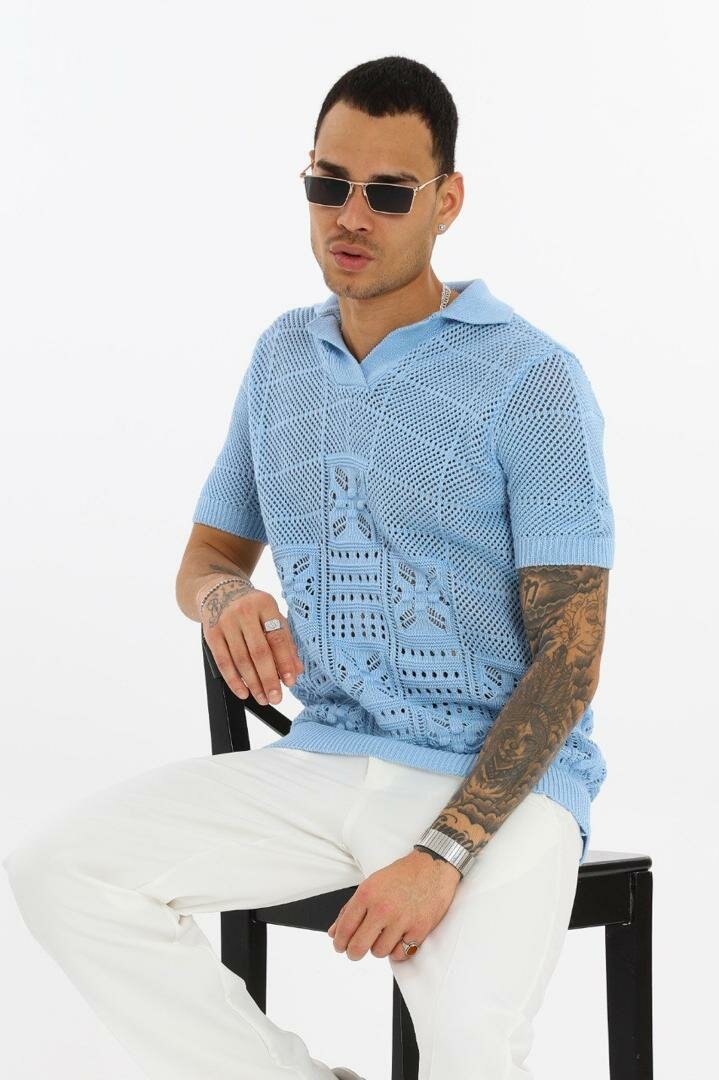 Polo en tricot pour homme