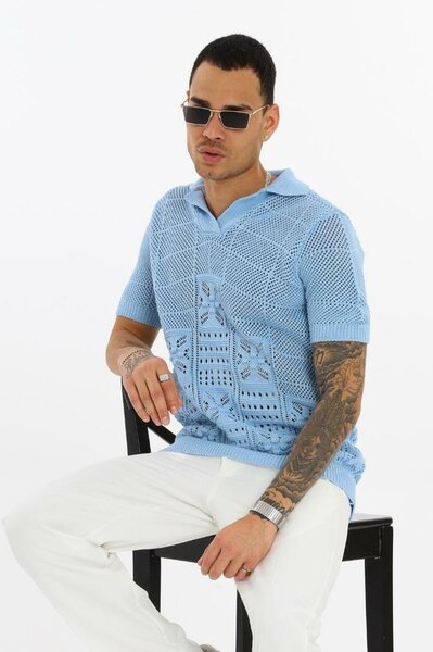 Polo en tricot pour homme