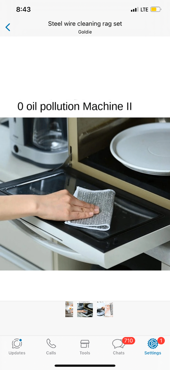 Steel wire cleaning rag