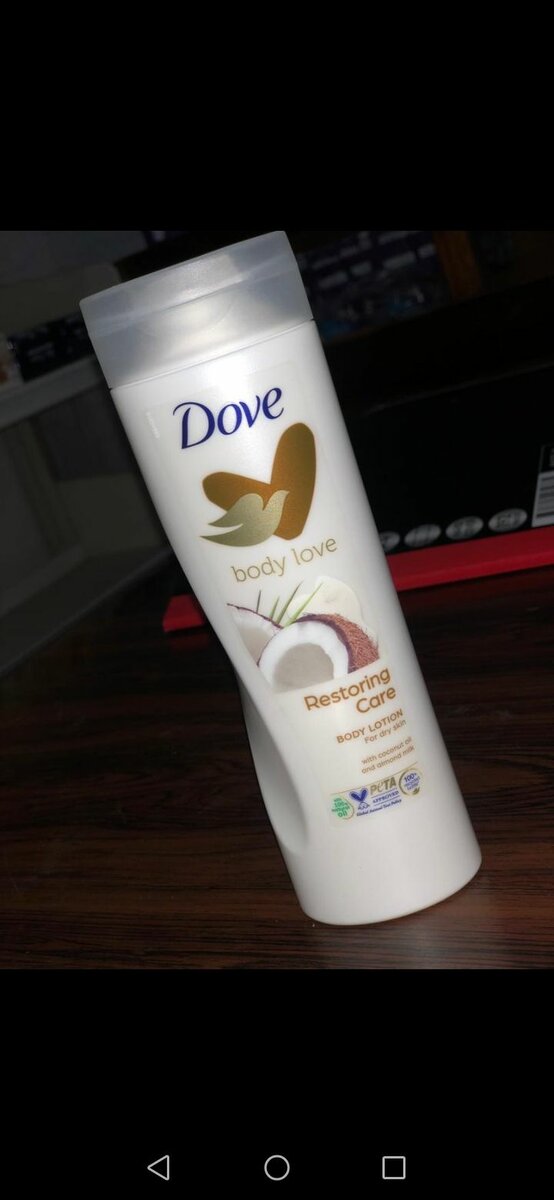 Dove lotion