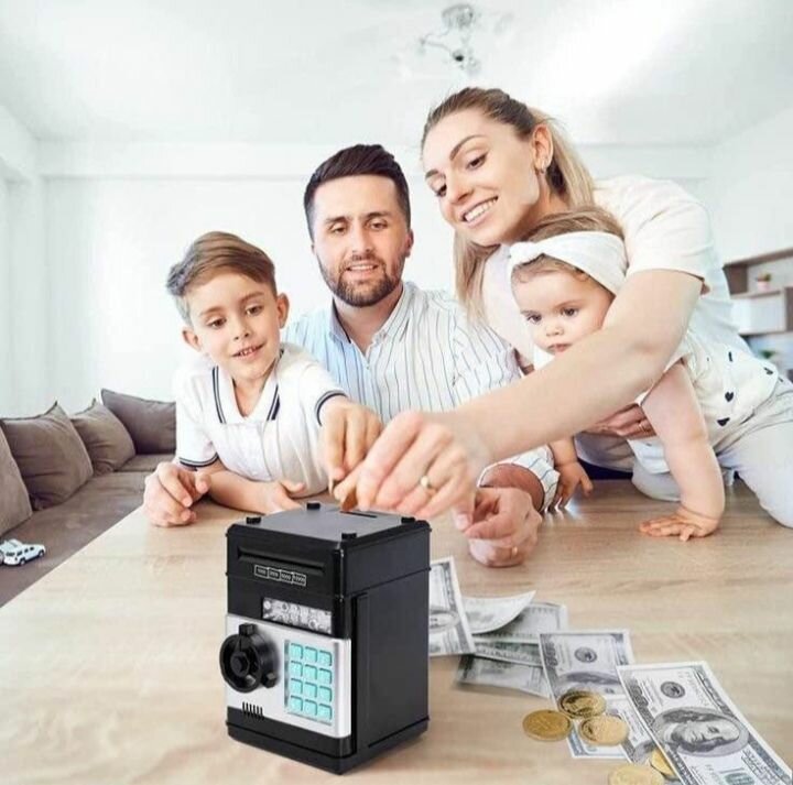 Tirelire électronique pour enfant avec mot de passe+ 3 piles