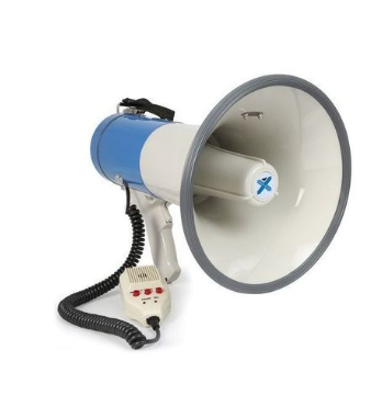 Mégaphone Grand Avec Clé USB + Pile - Bullé/Blanc